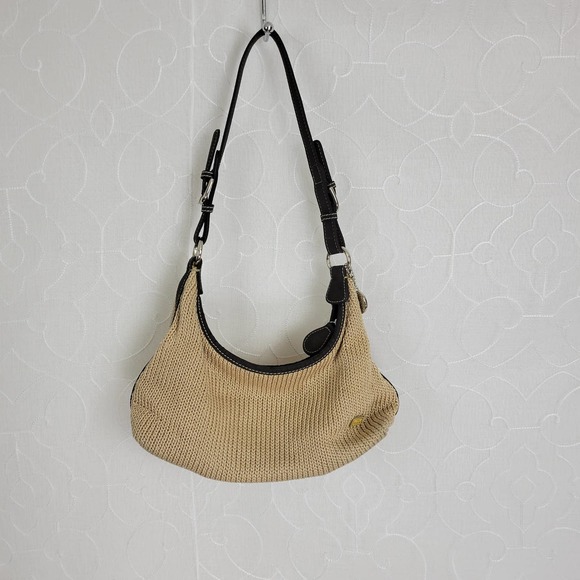 The‎ Sak Womens Shoulder Bag One Size Brown Adjustable Strap Zip Closure Woven - Picture 1 of 7